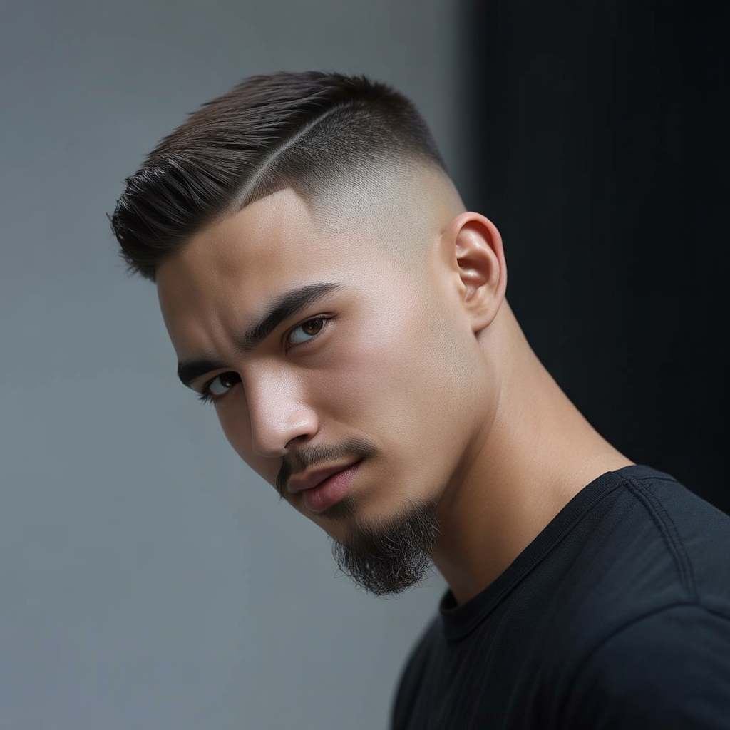 fade haircut with goatee ideas