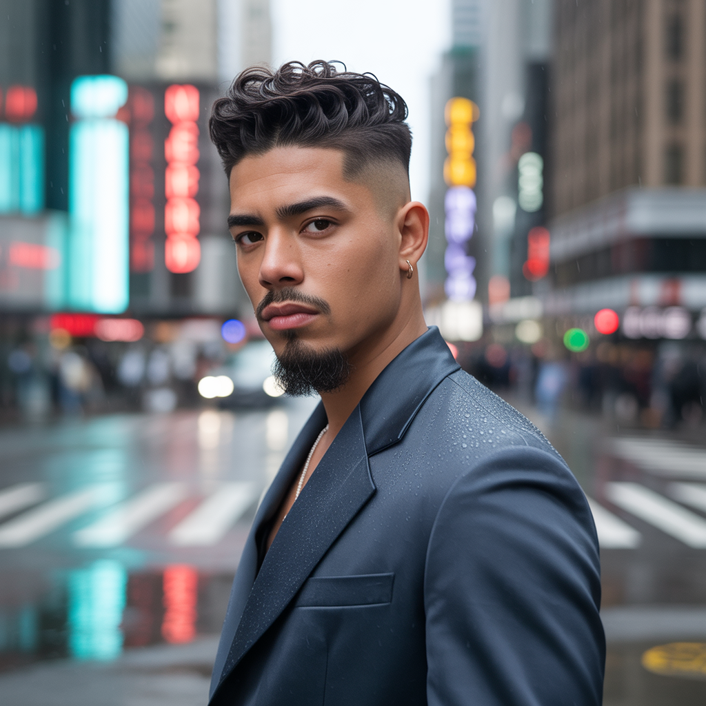 fade haircut with goatee ideas