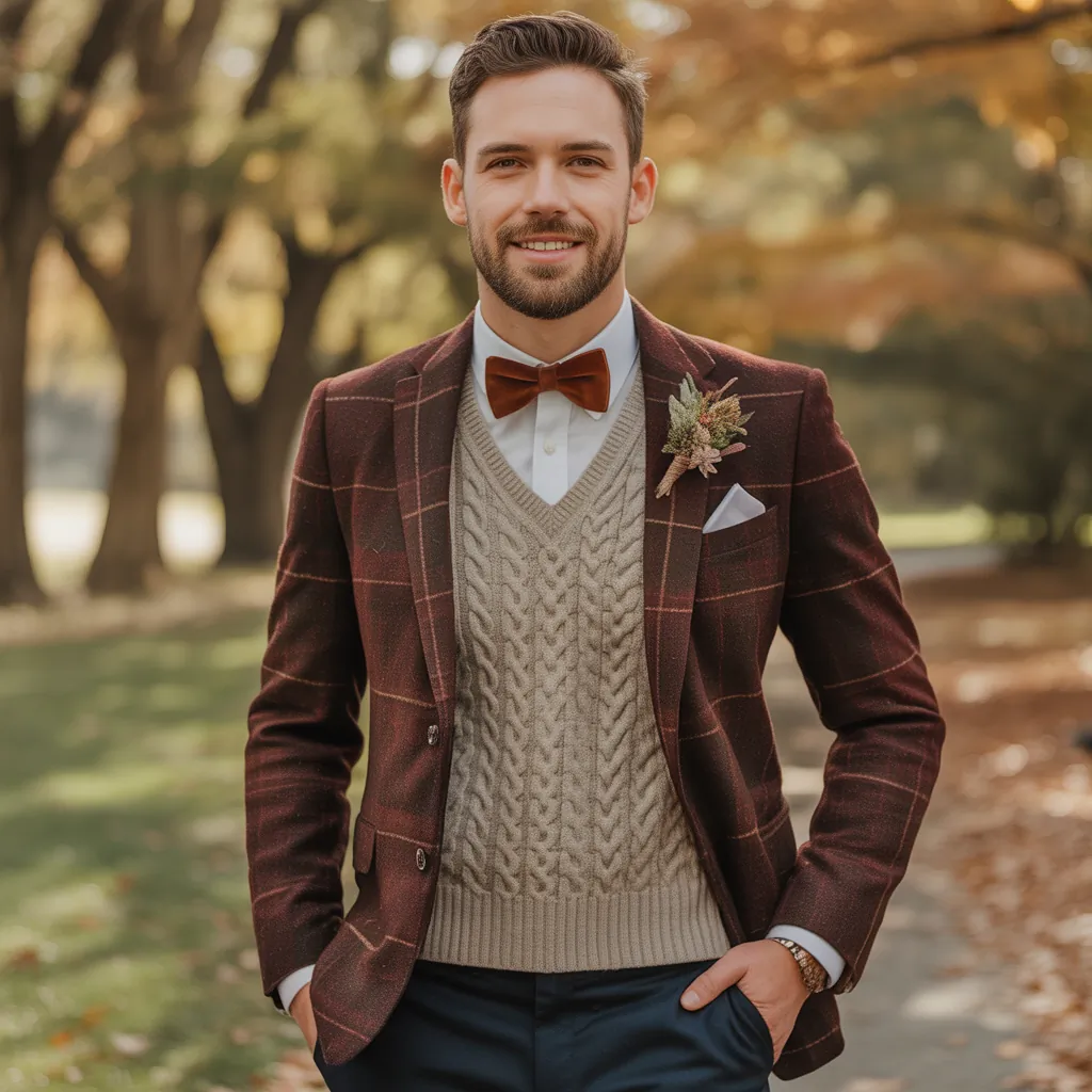 fall wedding outfits for men