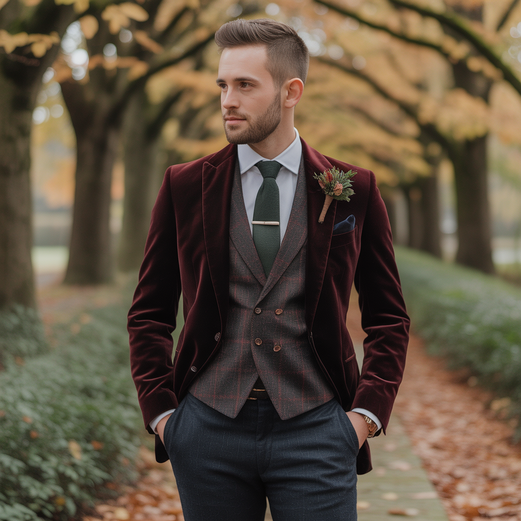 fall wedding outfits for men