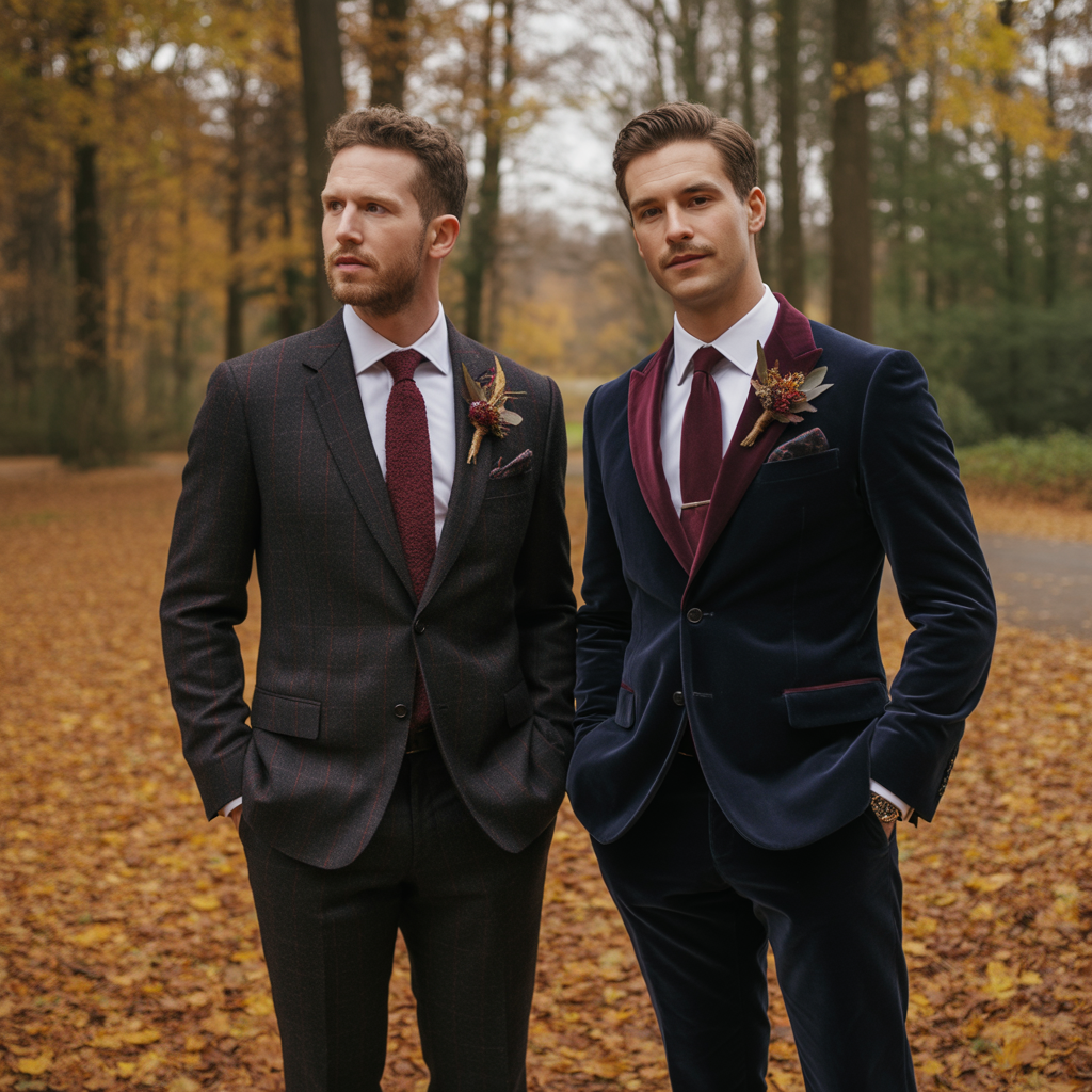 fall wedding outfits for men