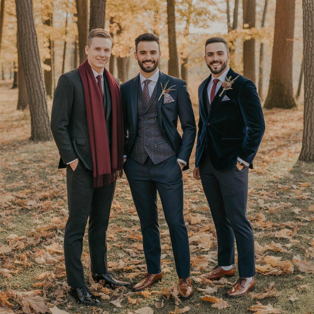fall wedding outfits for men