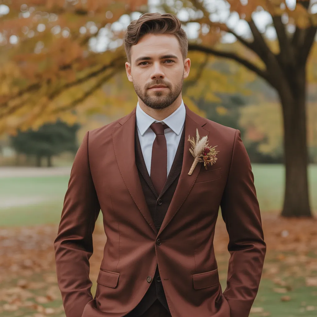 fall wedding outfits for men