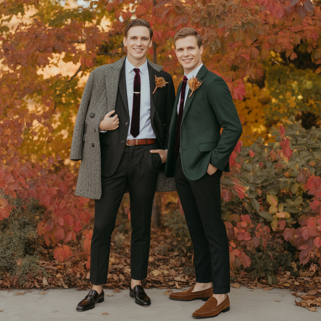 fall wedding outfits for men