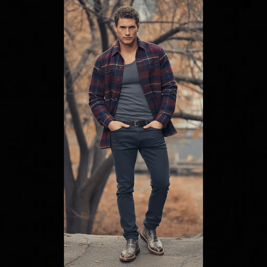 flannel outfits men