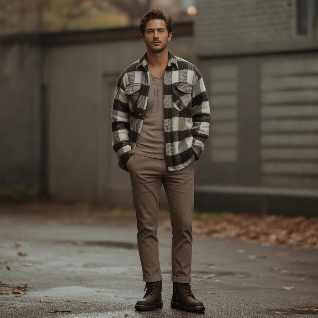 flannel outfits men