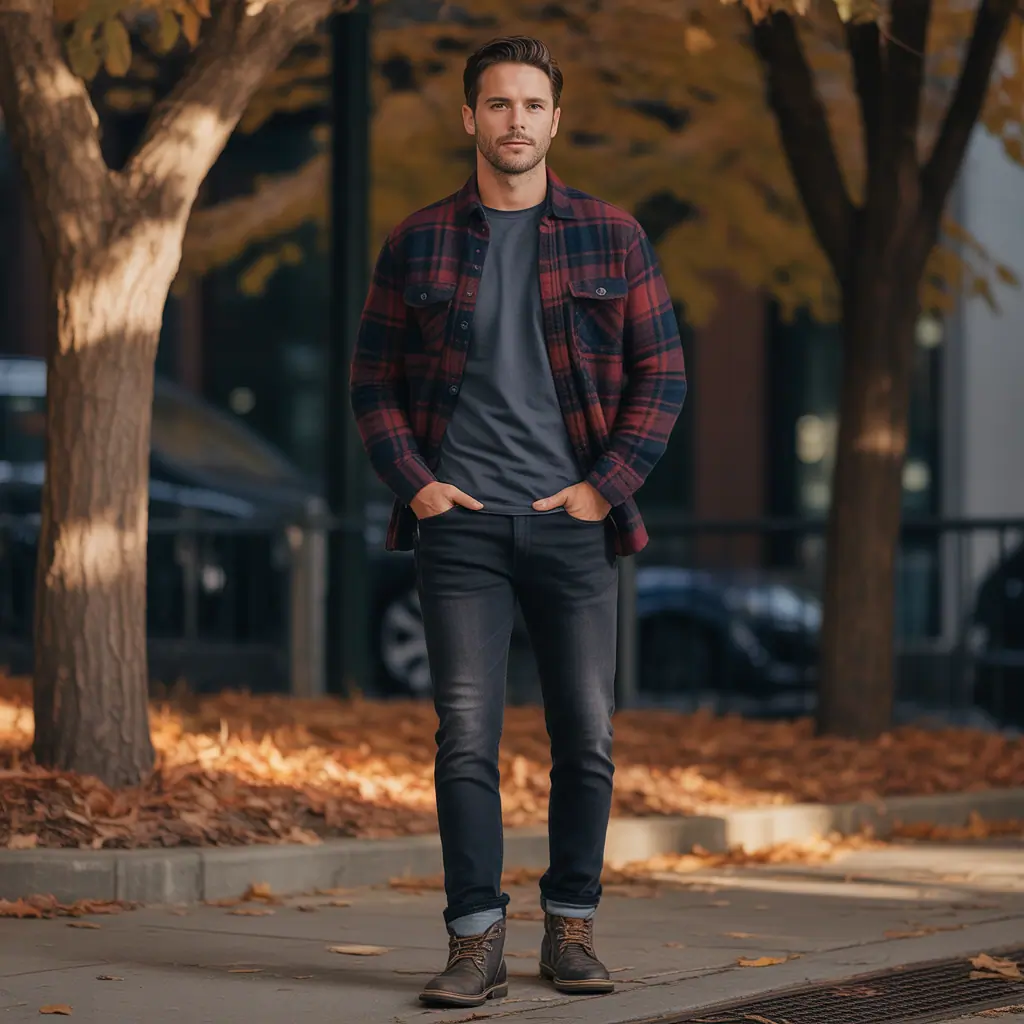 flannel outfits men