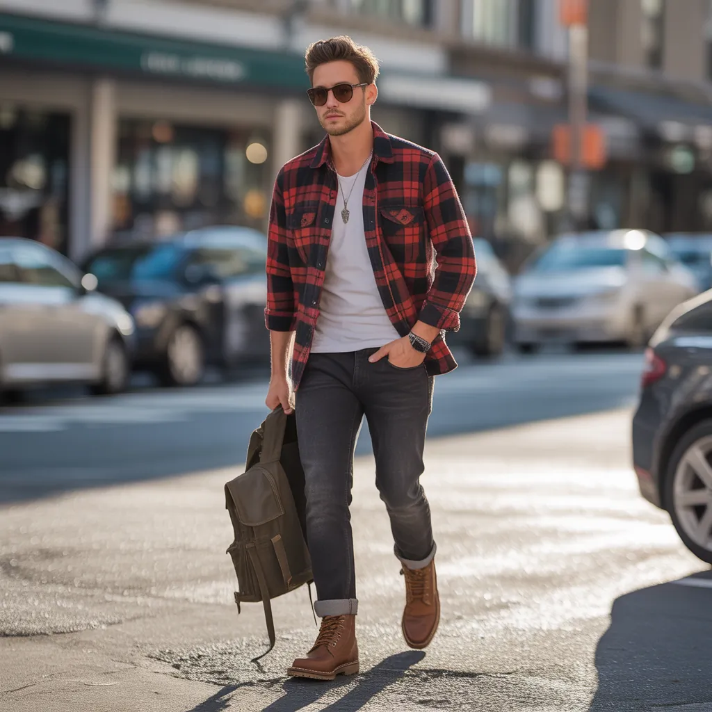 flannel shirt outfit