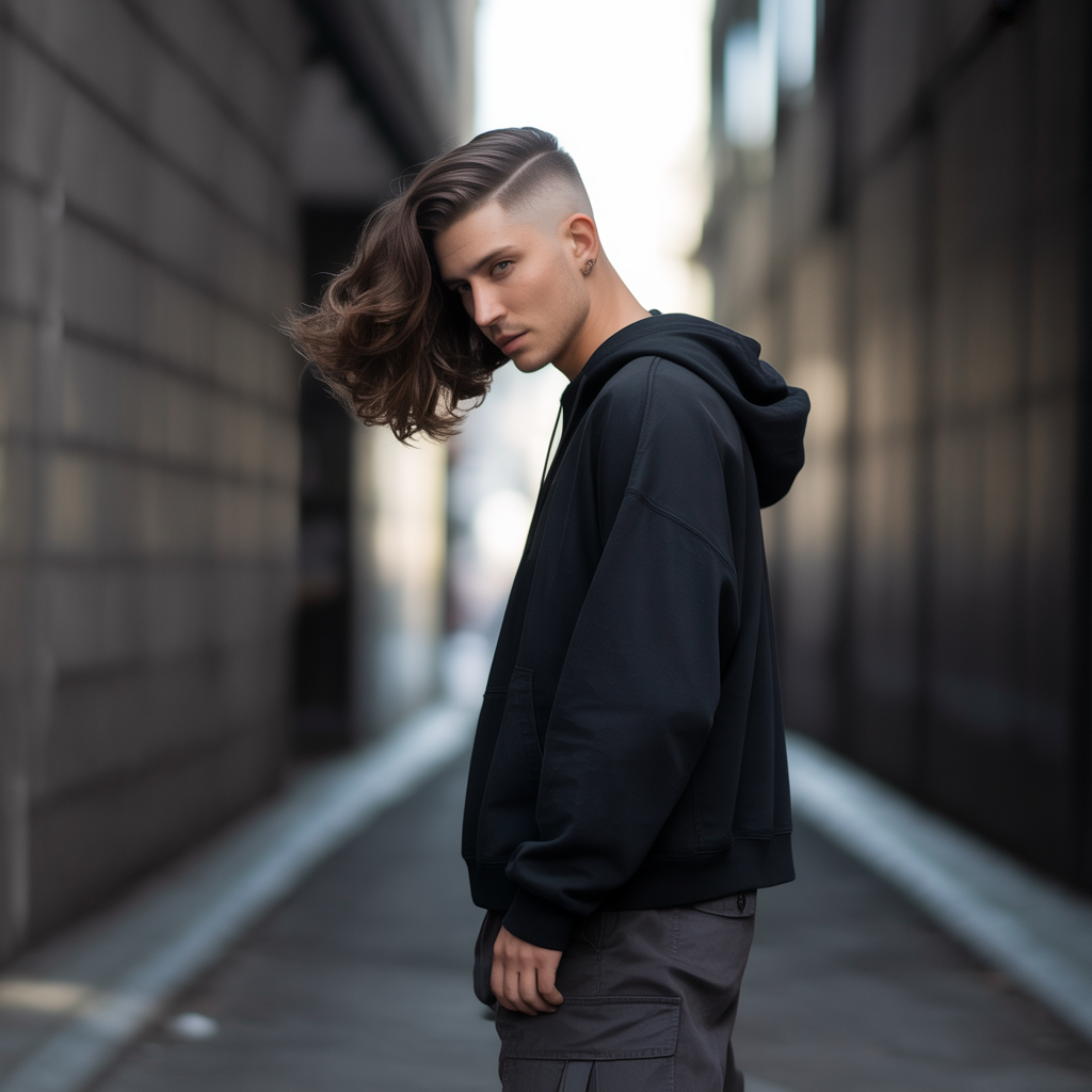 flow haircut ideas with short sides