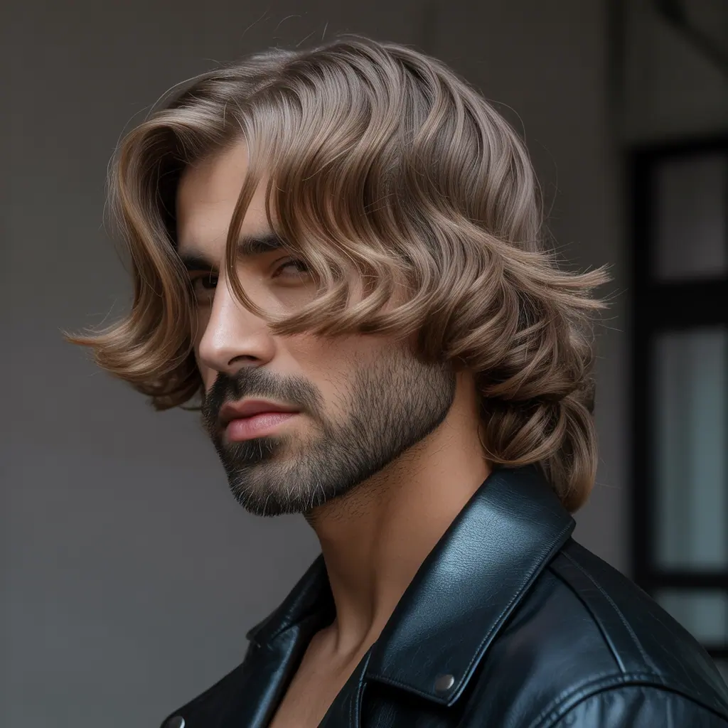 flow haircut with beard ideas