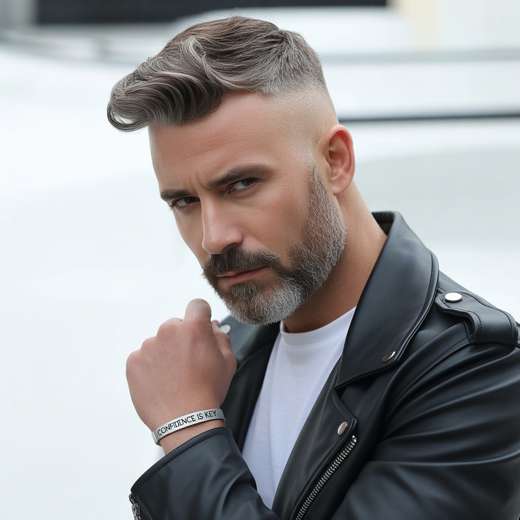 flow haircut with beard ideas