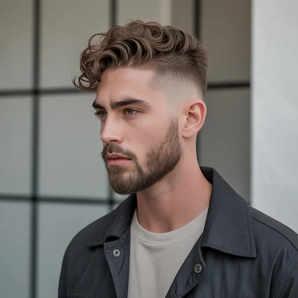 flow haircut with beard ideas