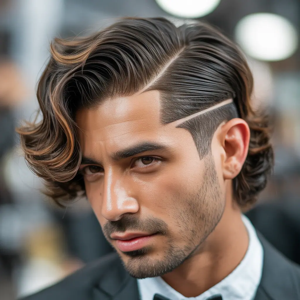 flow haircut with side part ideas