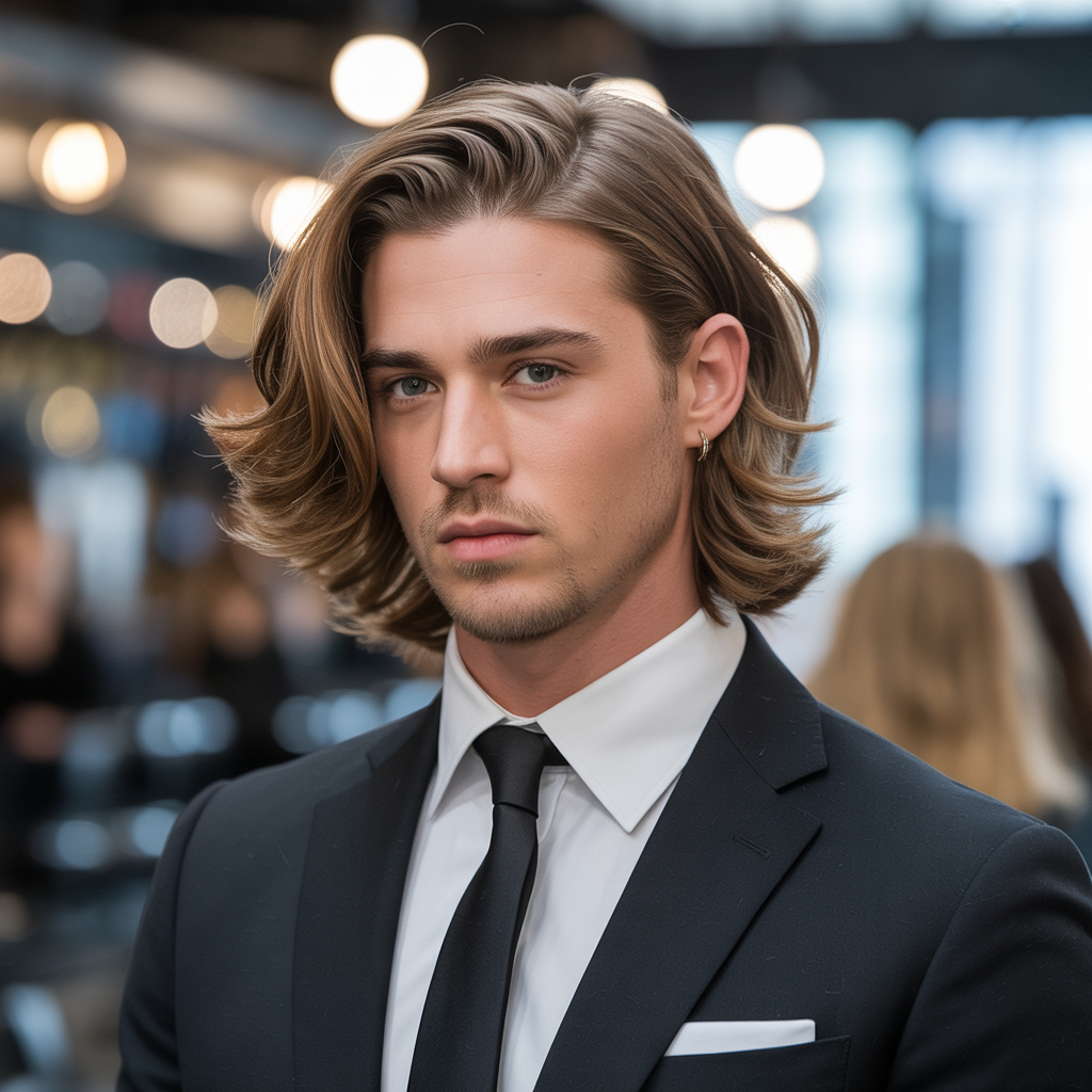 flow haircut with side part ideas