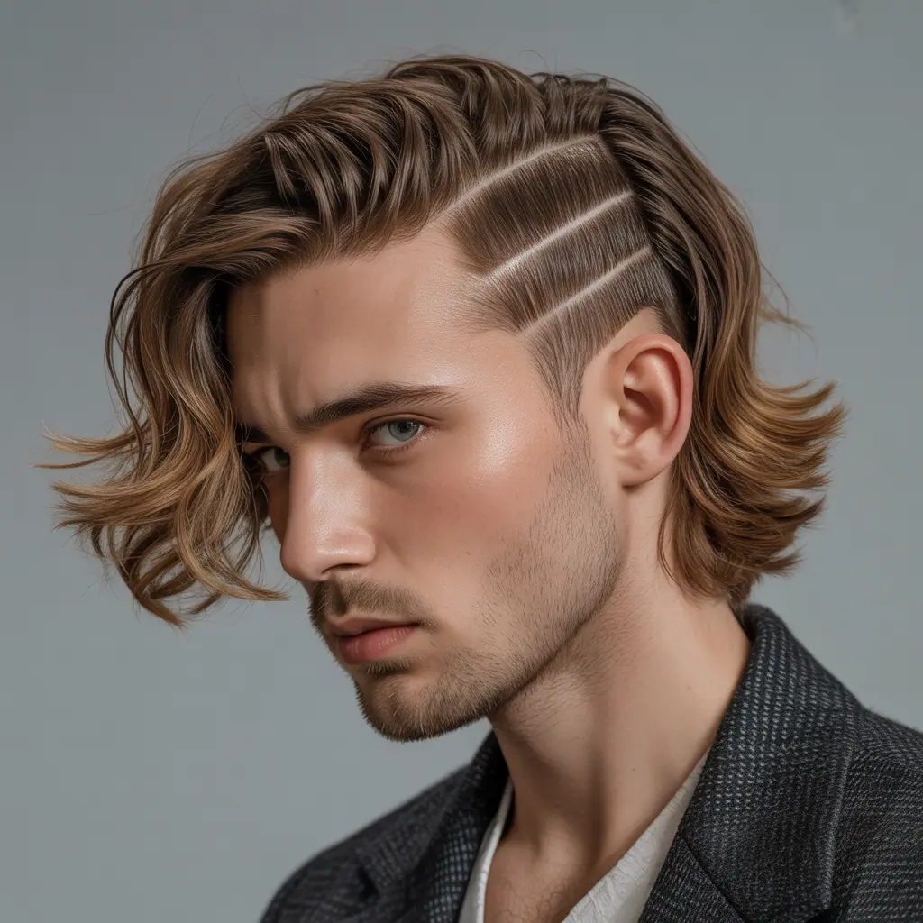 flow haircut with side part ideas
