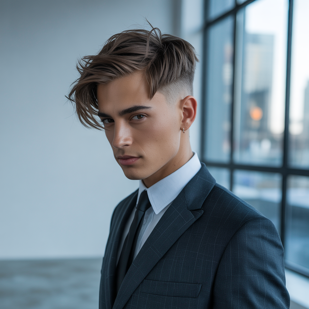 flow haircut with side part ideas