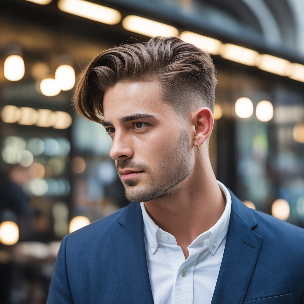 flow haircut with side part ideas