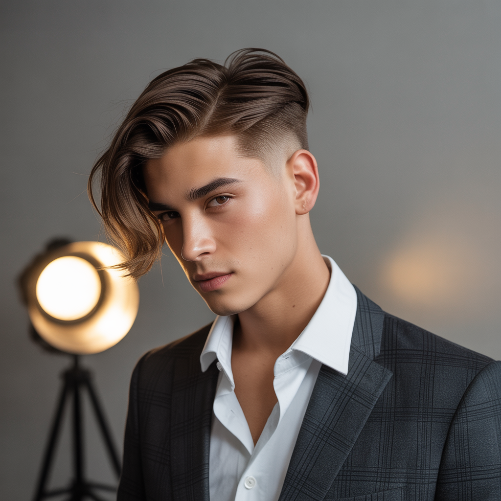 flow haircut with side part ideas