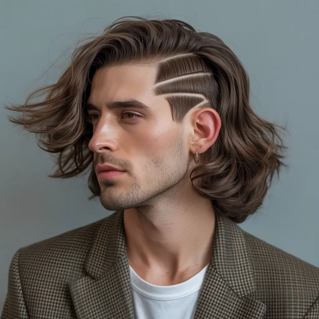 flow haircut with side part ideas