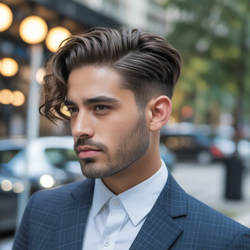 flow haircut with side part ideas