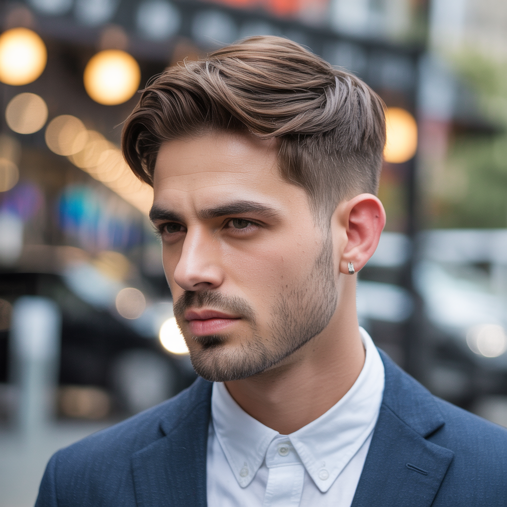 flow haircut with side part ideas