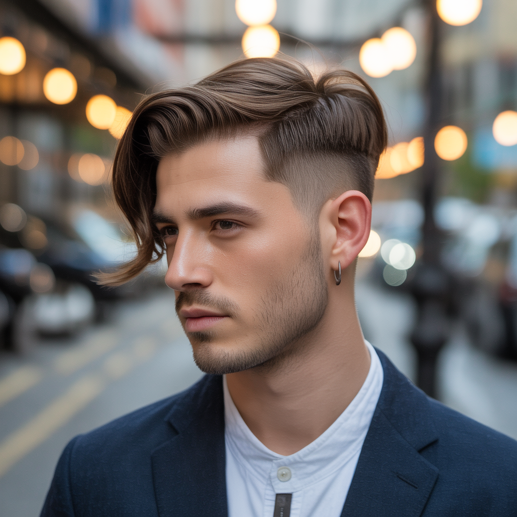 flow haircut with side part ideas