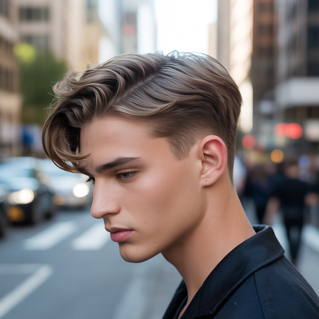 flow haircut with side part ideas