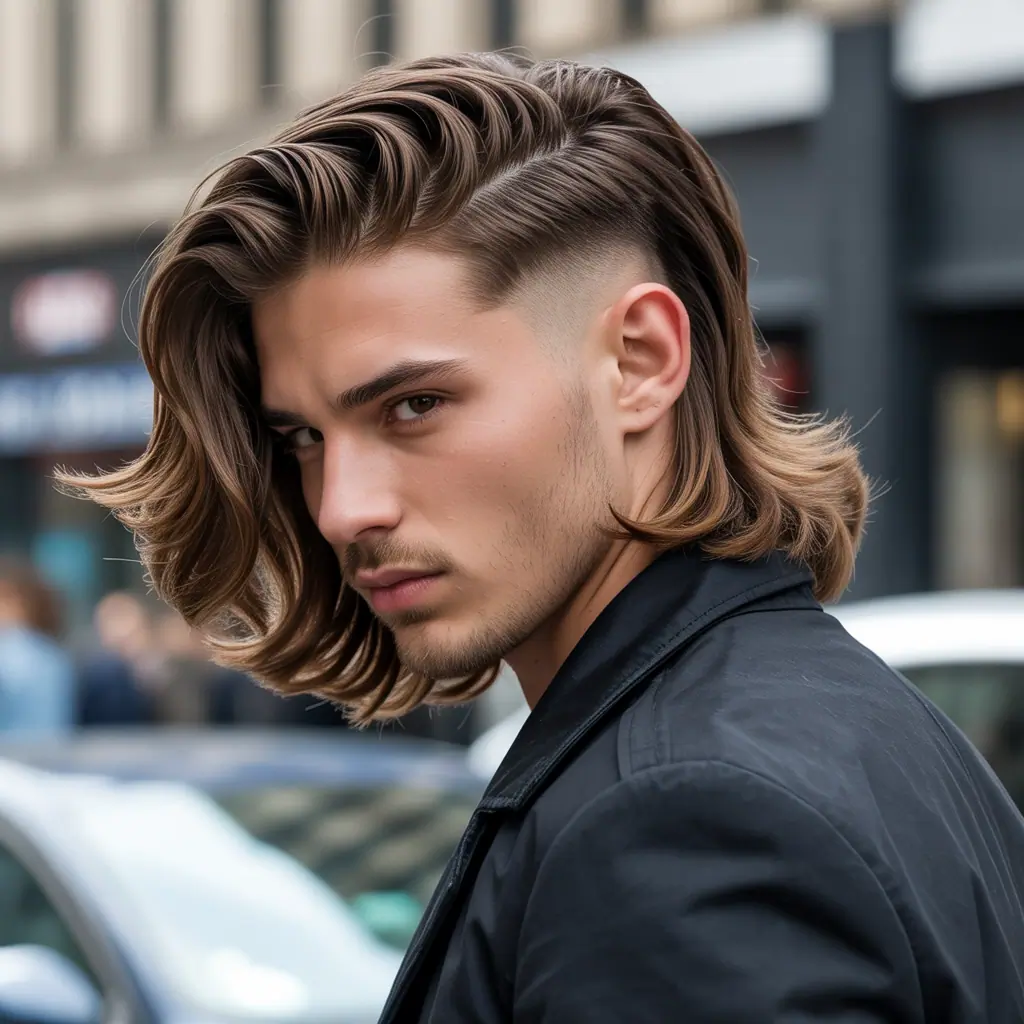 flow haircut with side part ideas