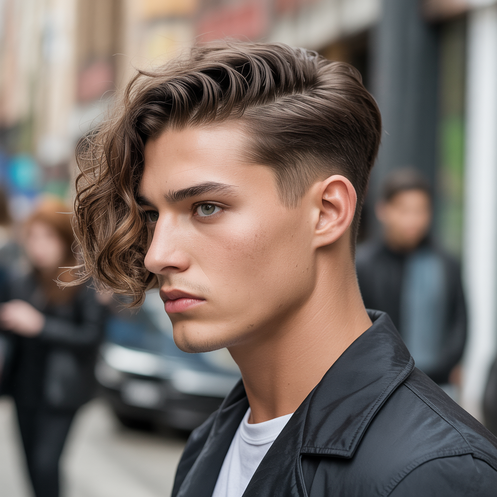 flow haircut with side part ideas