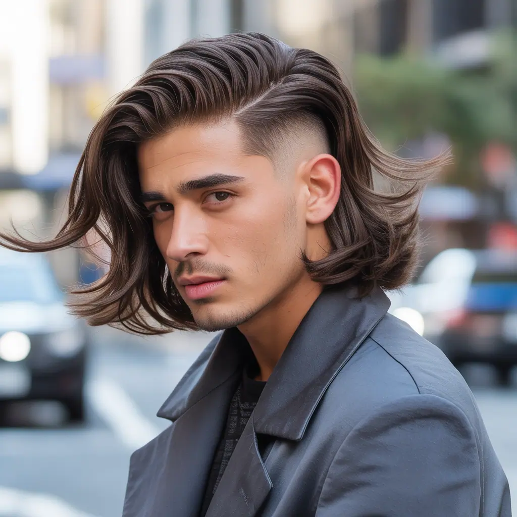 flow haircut with side part ideas