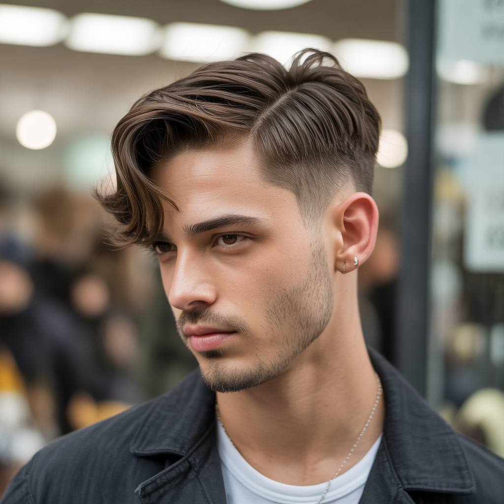 flow haircut with side part ideas
