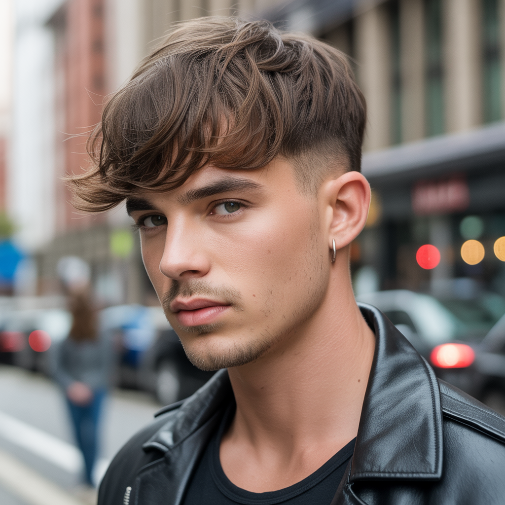 flow haircuts with bangs