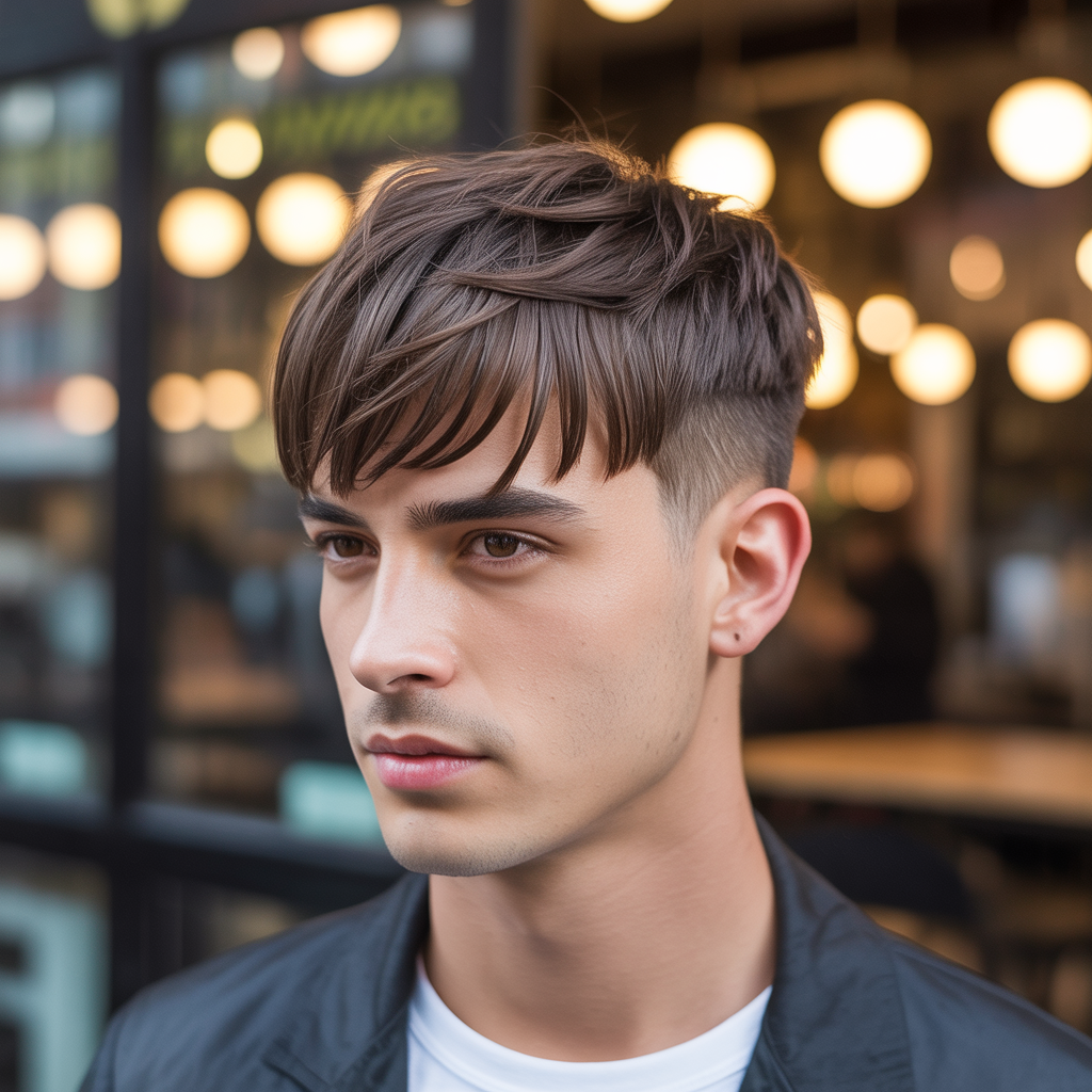 flow haircuts with bangs