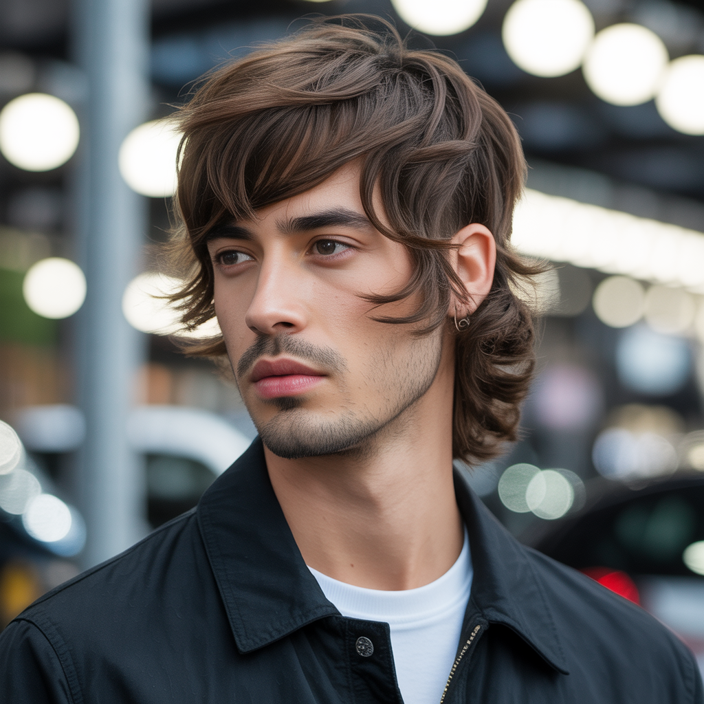 flow haircuts with bangs