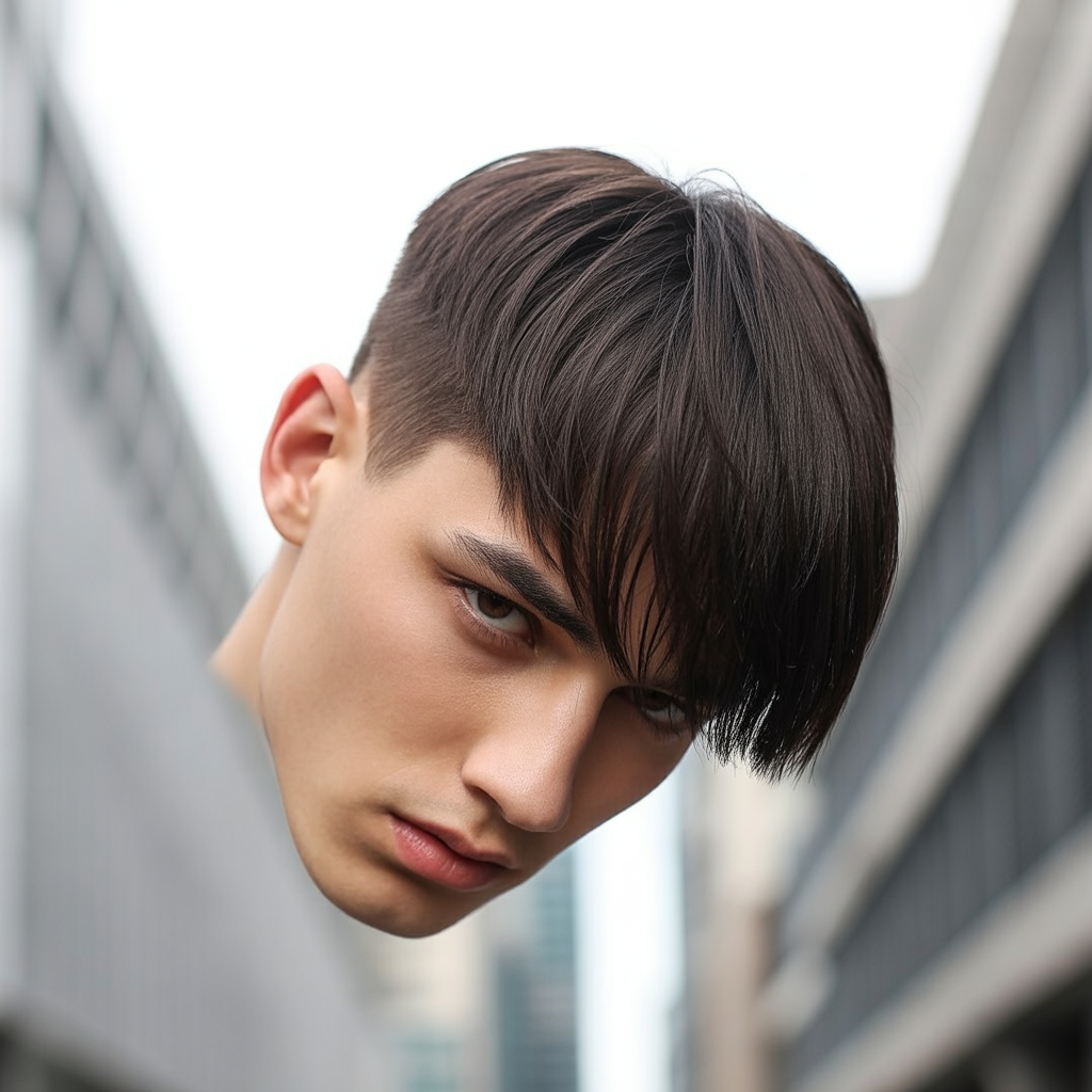 flow haircuts with bangs
