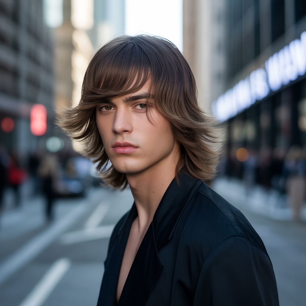 flow haircuts with bangs