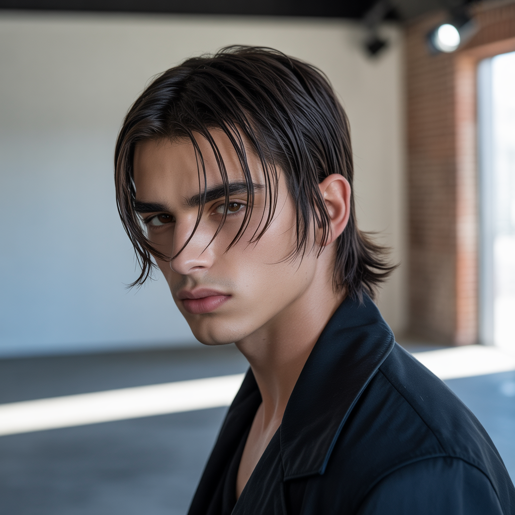 flow haircuts with bangs