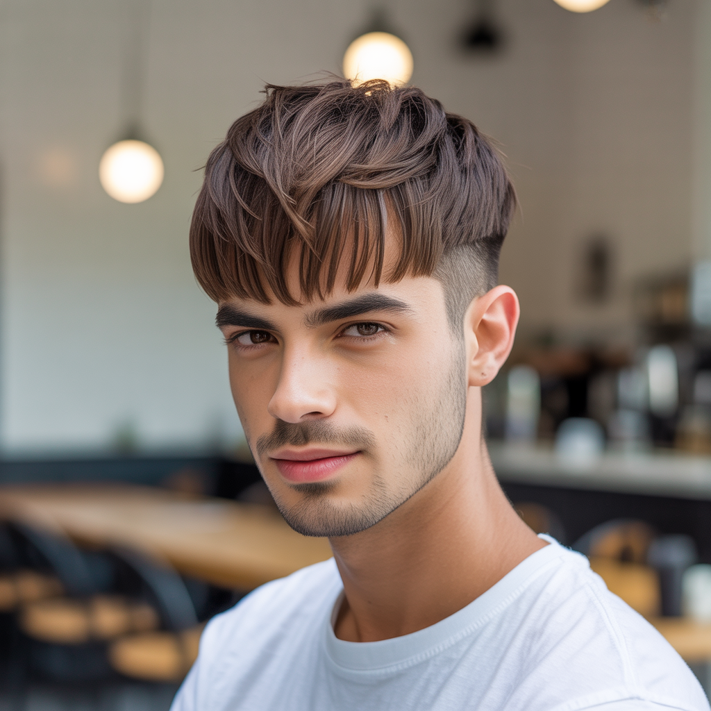 flow haircuts with bangs