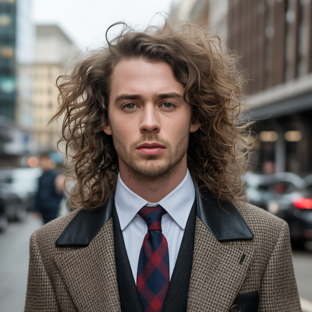 frizzy hair men