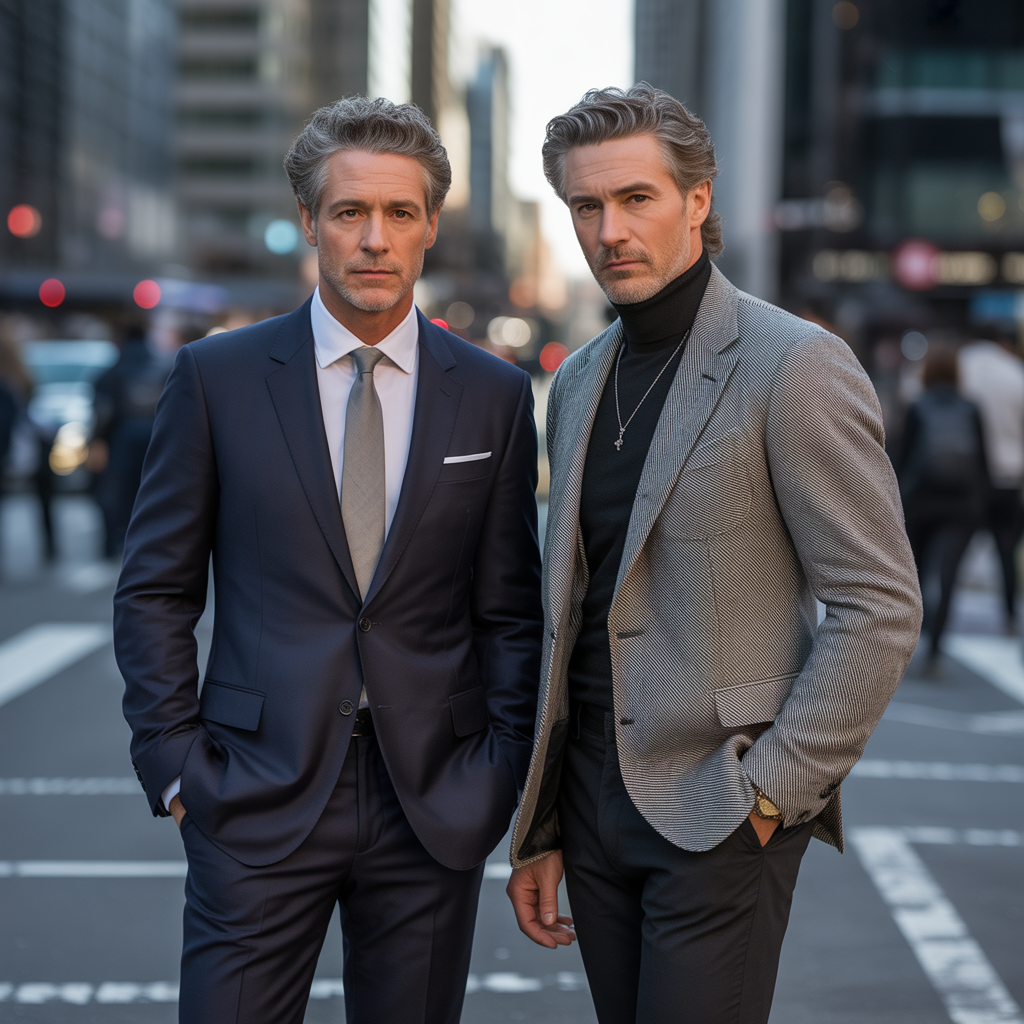 gray hair men