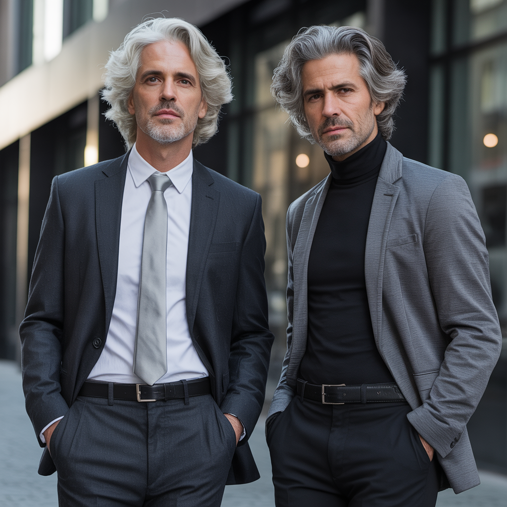 gray hair men