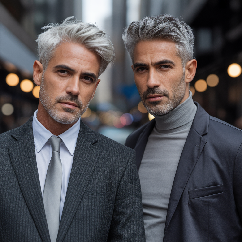 gray hair men