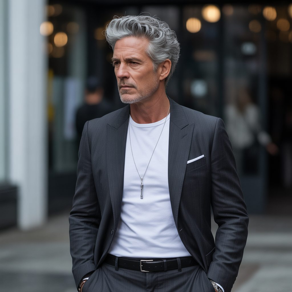 gray hairstyles 50+