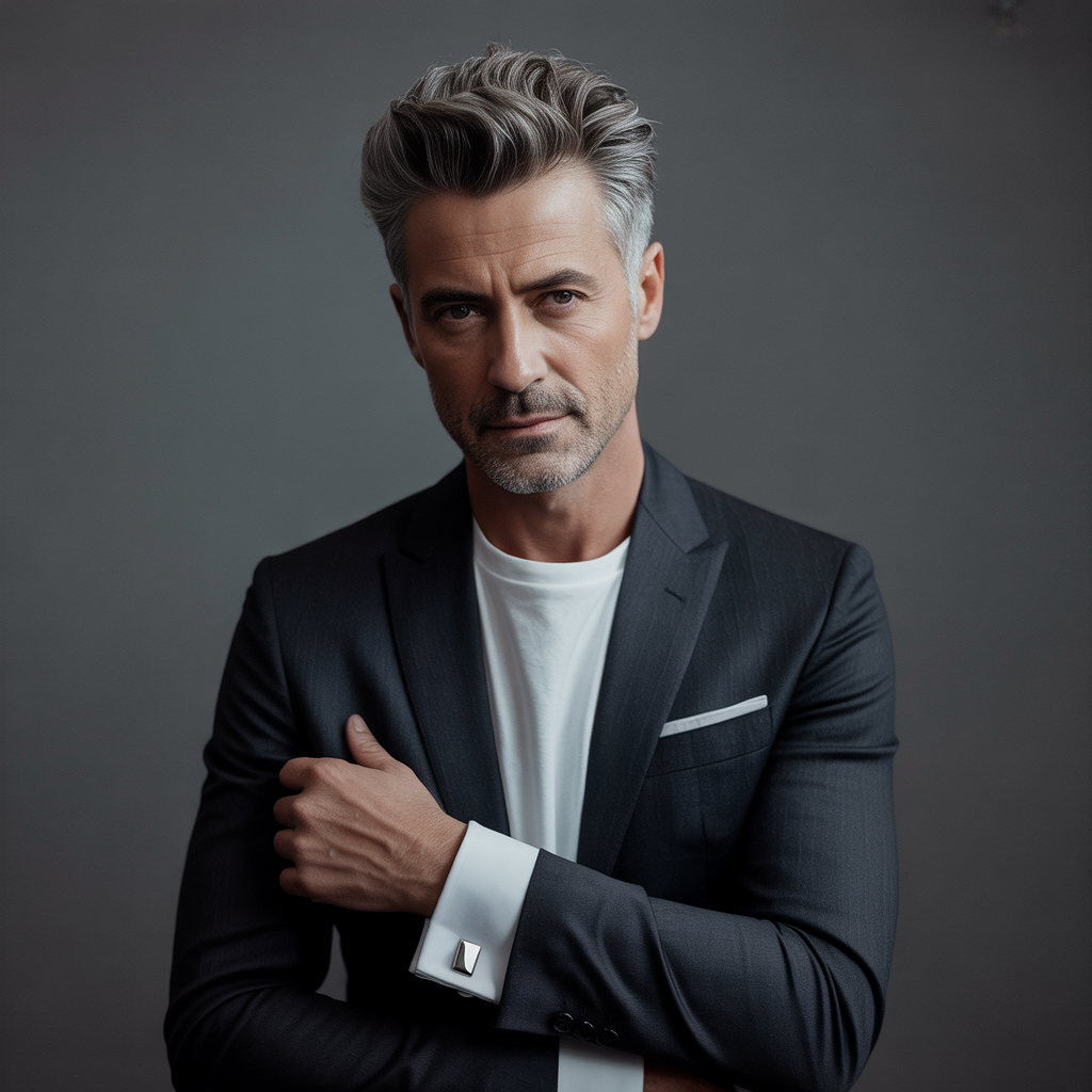 gray hairstyles 50+