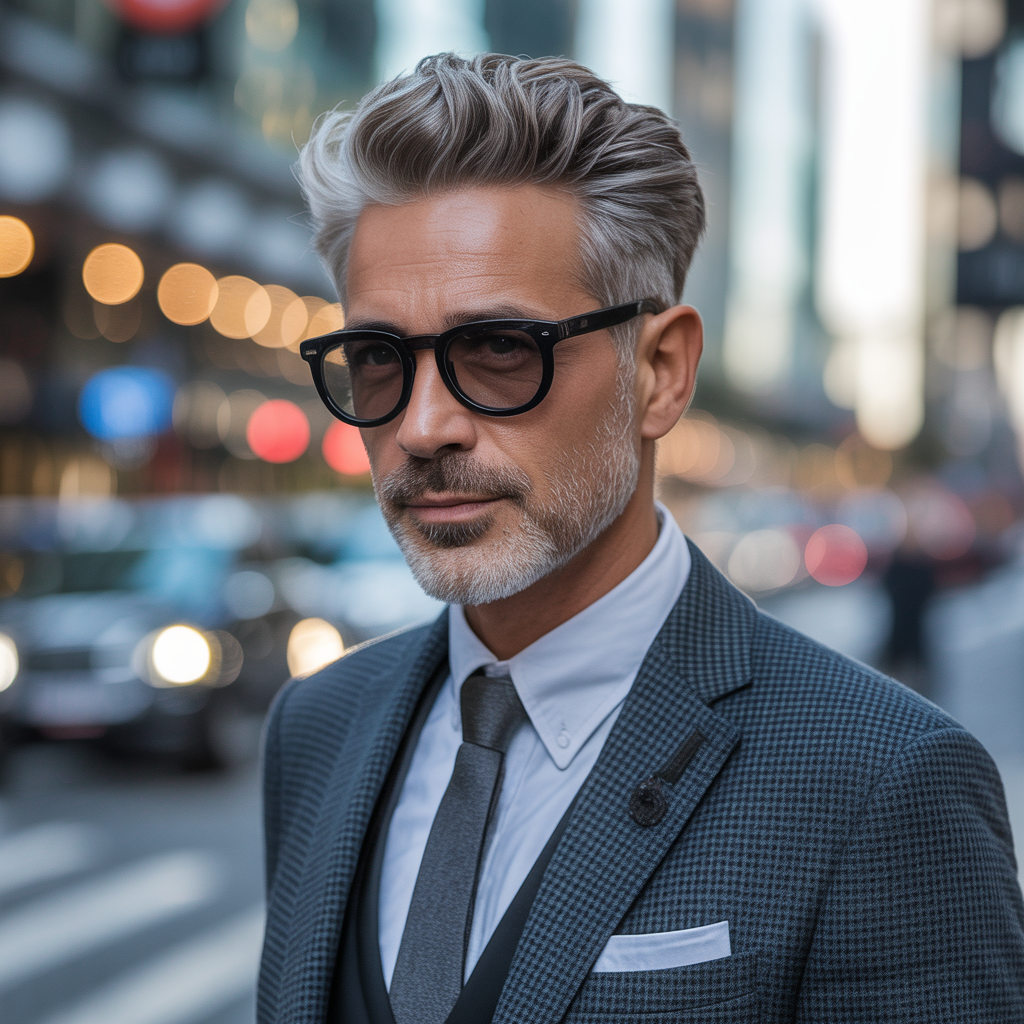 gray hairstyles 50+