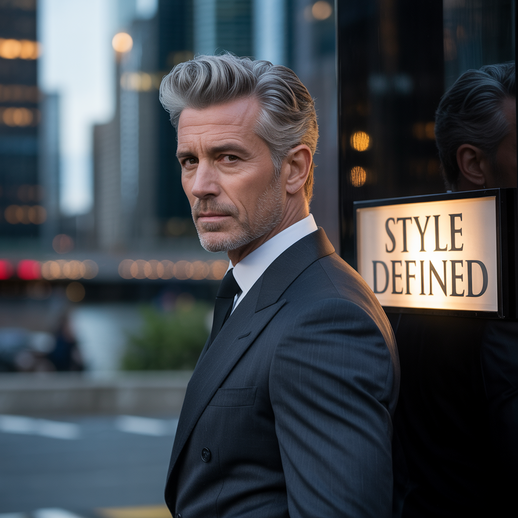 gray hairstyles 50+