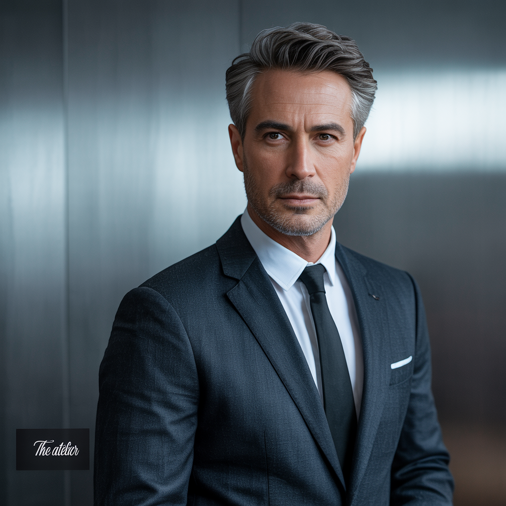 gray hairstyles men