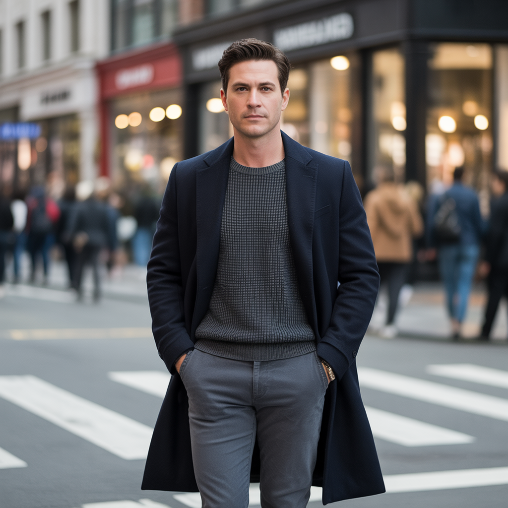 gray jeans outfits for men