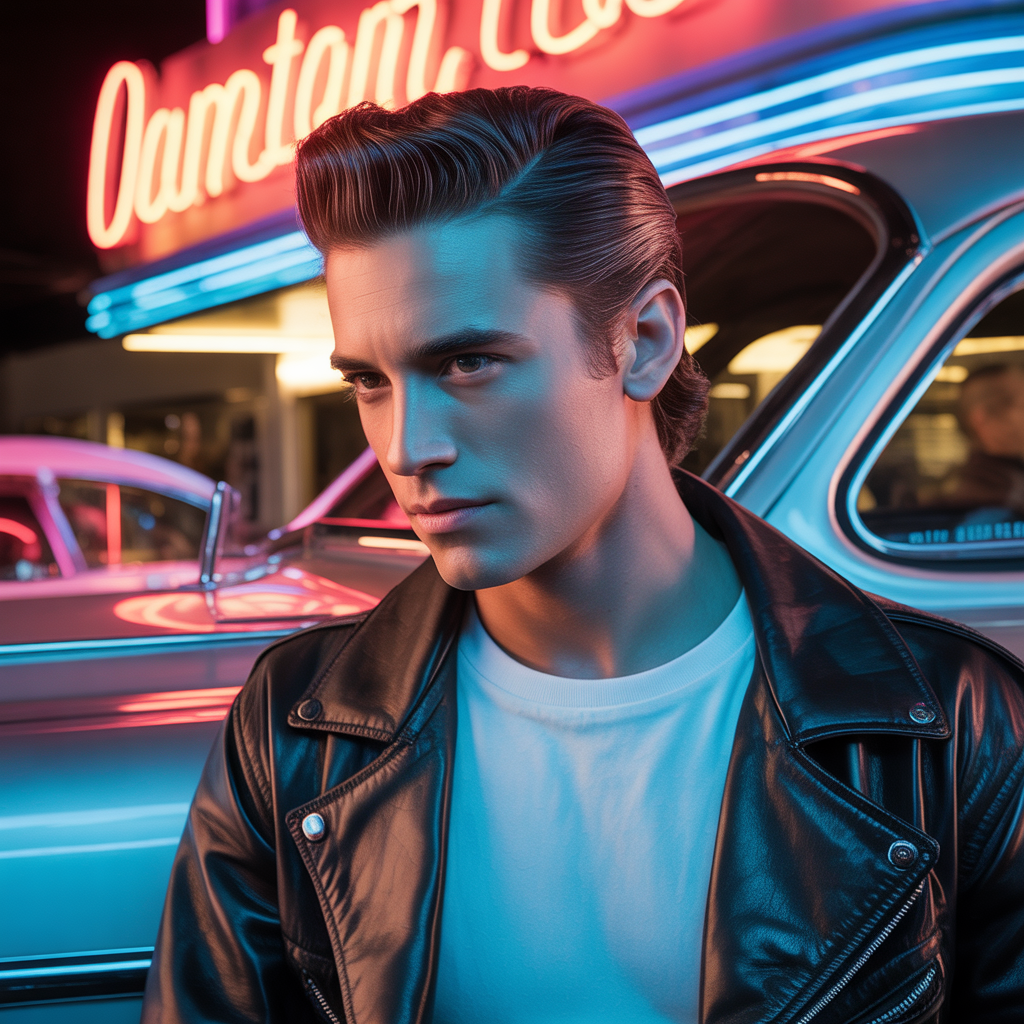 greaser hair men