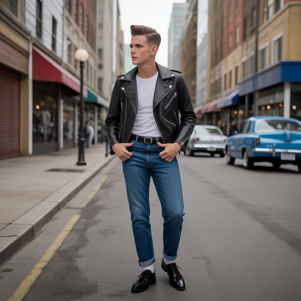 greaser hair men